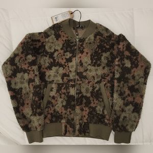 Prana Polar Escape Bomber Jacket - Size S - Kale Wildflower - 1961831